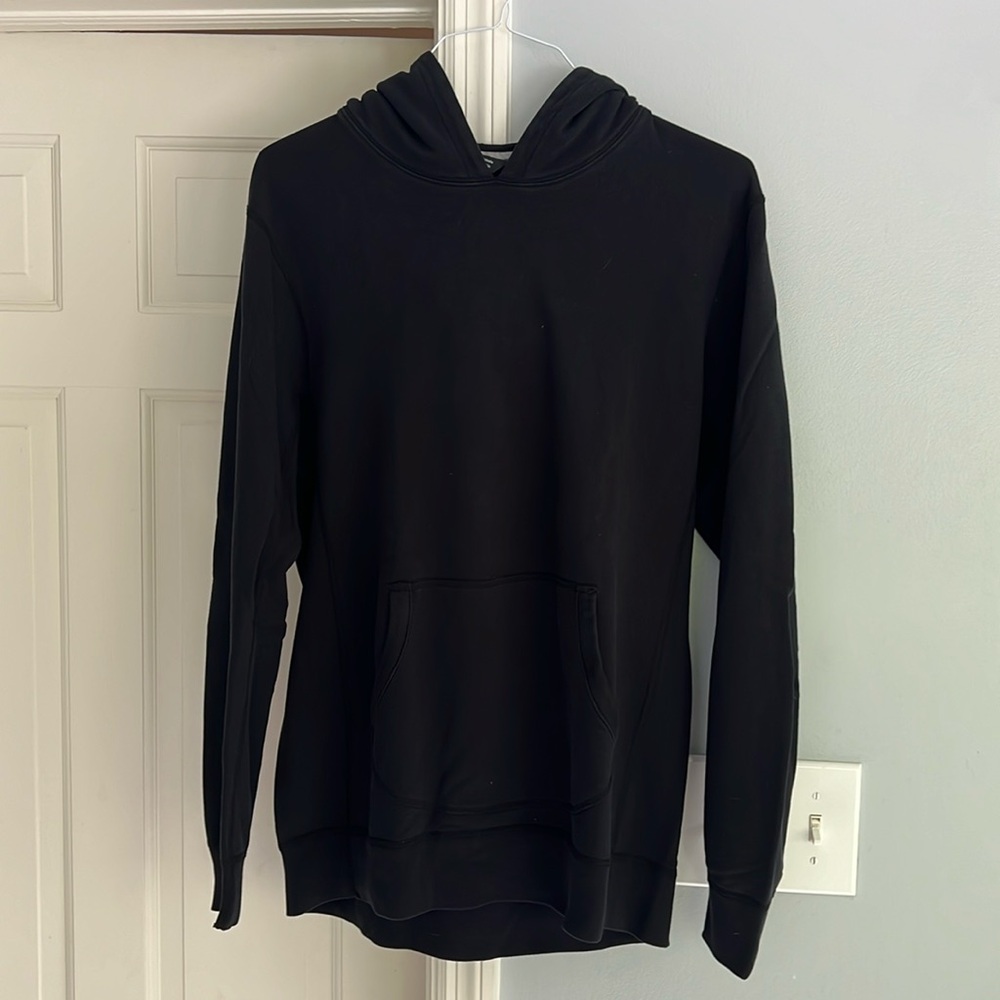 Wings + Horns Terry Pullover Hoodie Black - Large